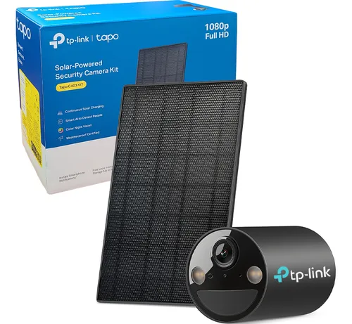 Kit SolarCam C403, cámara de batería para exteriores con panel solar, inalámbrica, 1080P.