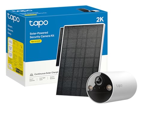 Link-Kit SolarCam C402, cámara de batería para exteriores con base de panel solar, inalámbrica, 1080P.