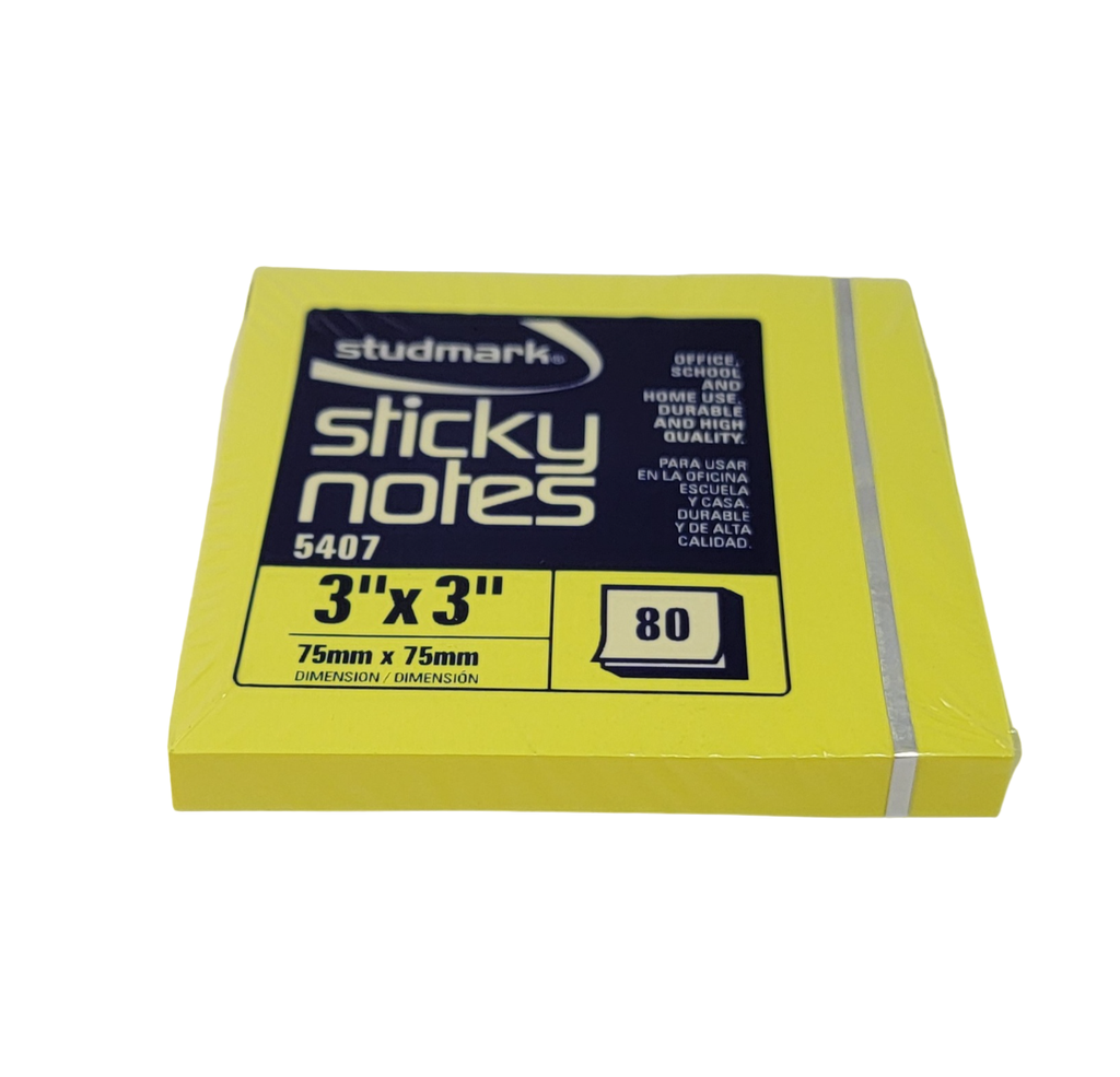 NOTAS ADH. NEON AMARILLA 3X3 (80HJS) STUDMARK