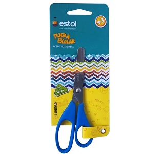 TIJERA ESCOLAR 5.5" PUNTA ROMA MARCA ESTOL