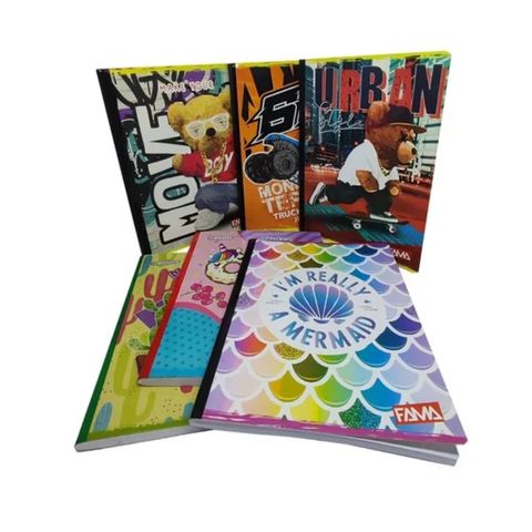 LIBRETA EMPASTADA  CUADRICULADA 100H FAMA