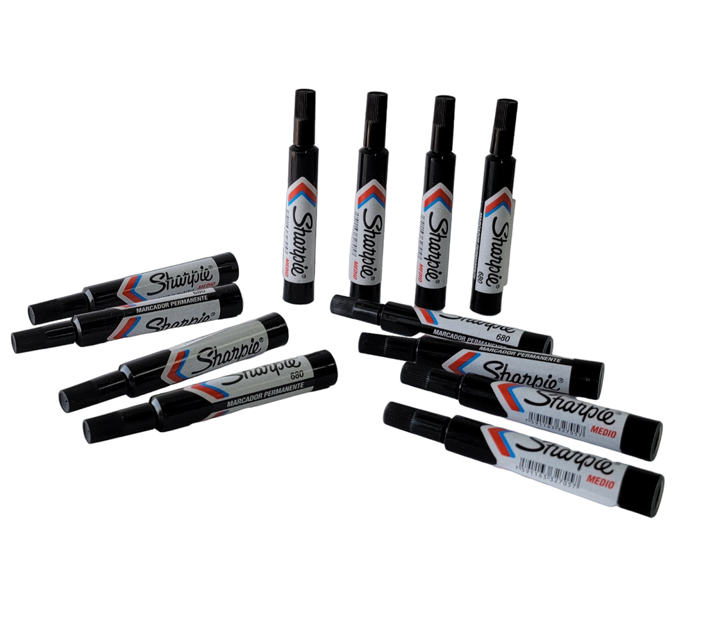 MARCADOR PERMANENTE COLOR NEGRO MOD 680 MARCA SHARPIE