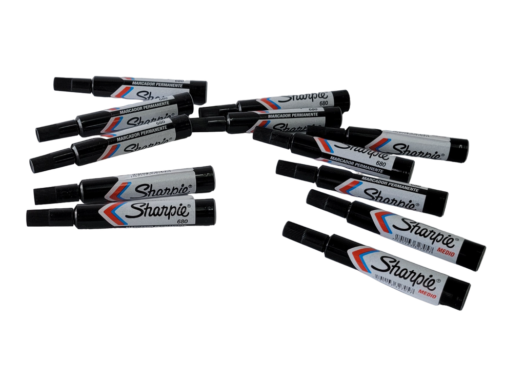 MARCADOR PERMANENTE COLOR NEGRO MOD 680 MARCA SHARPIE