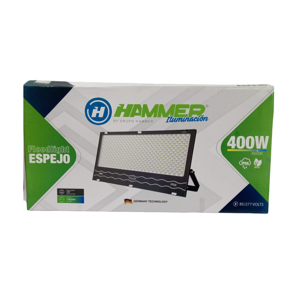 REFLECTOR LED - L.E - 400W - 85/277 VOLTS - 65K - 70 LXW - IP65 - 30.000HORAS - ECONOMY - TIPO ESPEJO