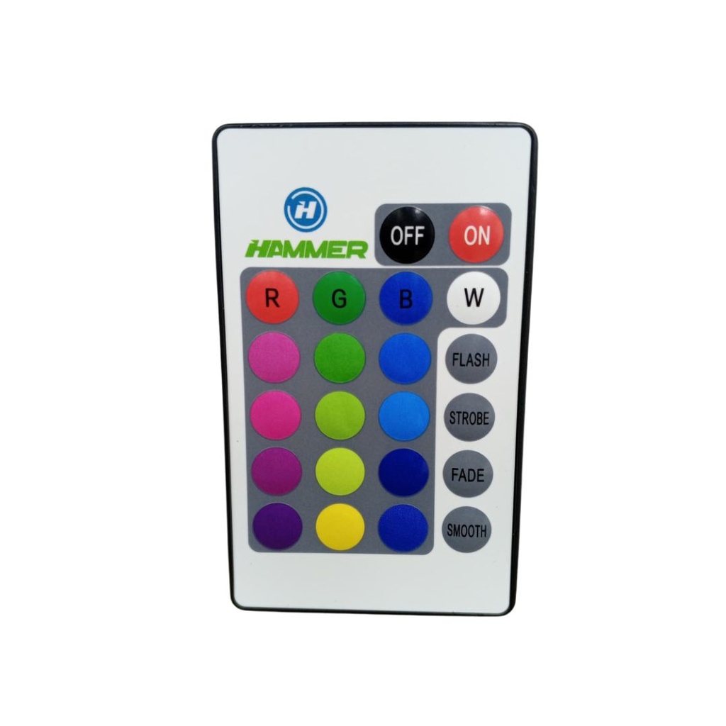 REFLECTOR RGB+WHITE HAMMER / 400W / 85-265V / CONTROL INCLUIDO / +48 FUNCIONES Y COLORES / ALUM+GLASS