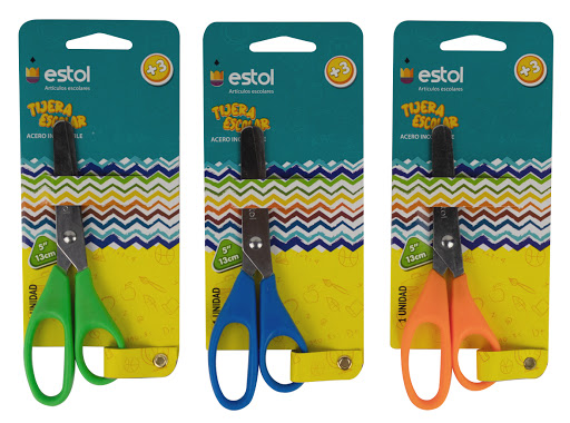 TIJERA ESCOLAR 5.5" PUNTA ROMA MARCA ESTOL