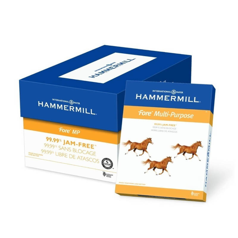 CAJA DE 10 RESMA DE HOJAS HAMMERMILL TIPO CARTA