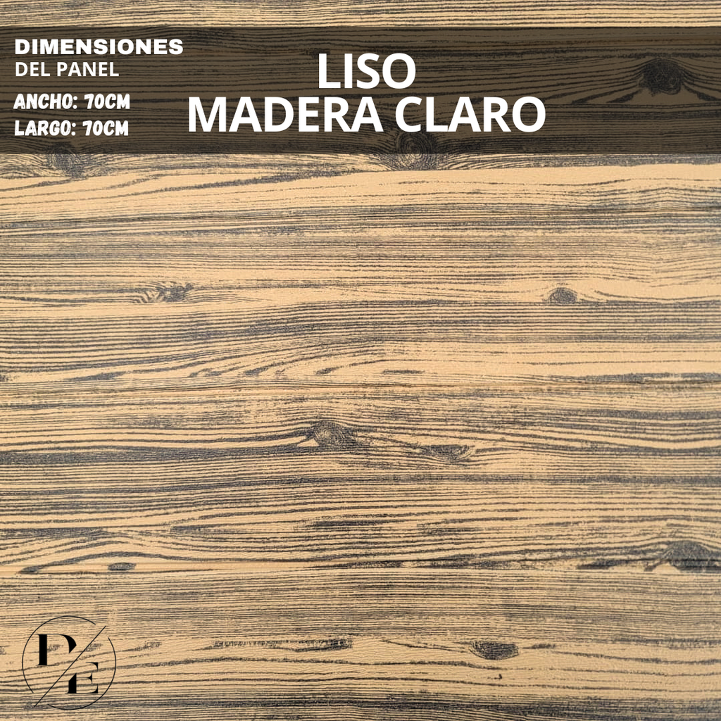 [LS0118] PANEL LISO MADERA CLARO (0,70cm x 0,70cm)