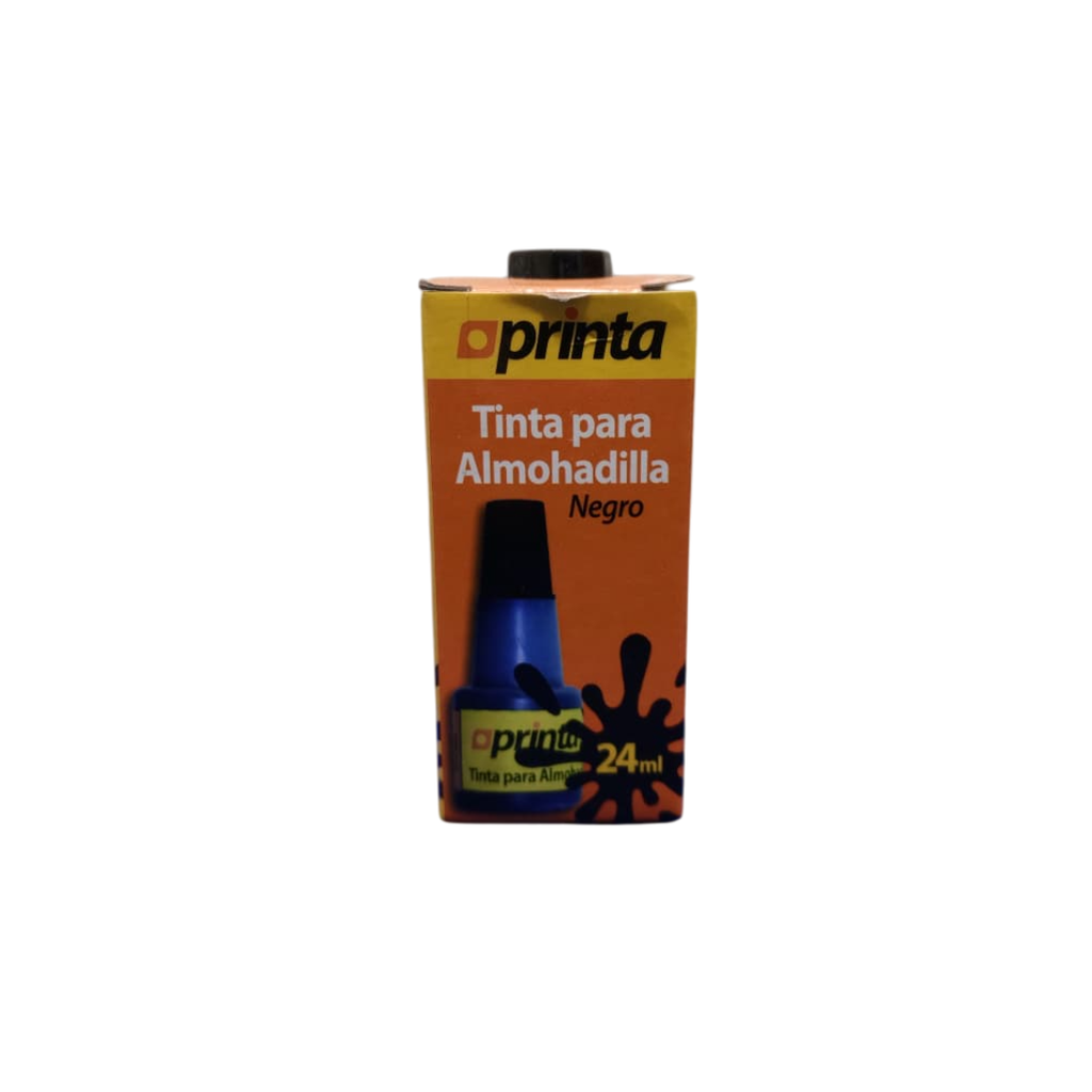 TINTA PARA ALMOHADILLA GOTEROL COLOR NEGRO 24ML MARCA PRINTA