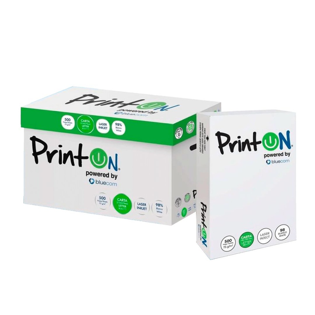 CAJA DE HOJAS TAMAÑO OFICIO MARCA PRINTO 10 UNID