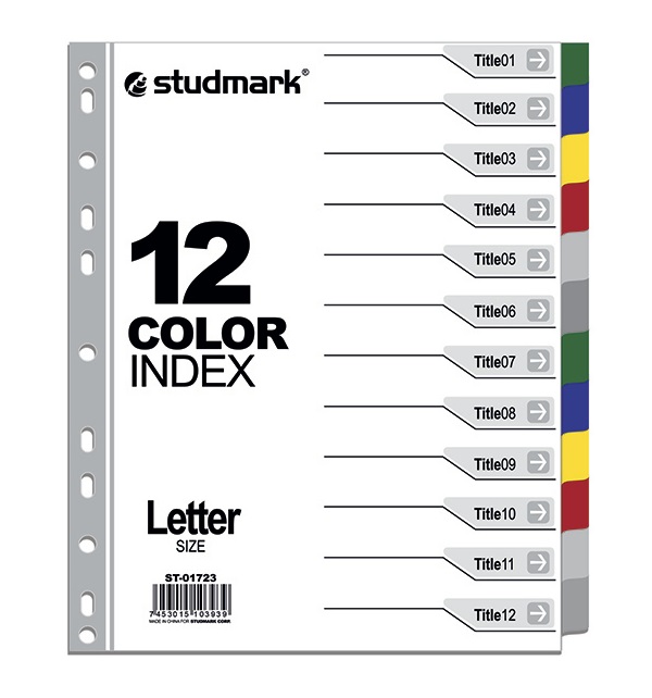 SEPARADORES PLAST CARTA (12DIV)