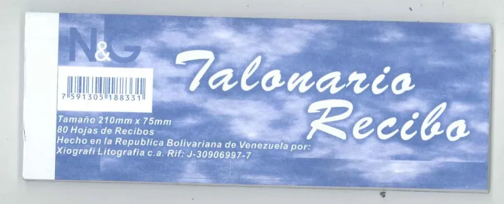 TALONARIOS RECIBO 210mm X 75mm 80HJS