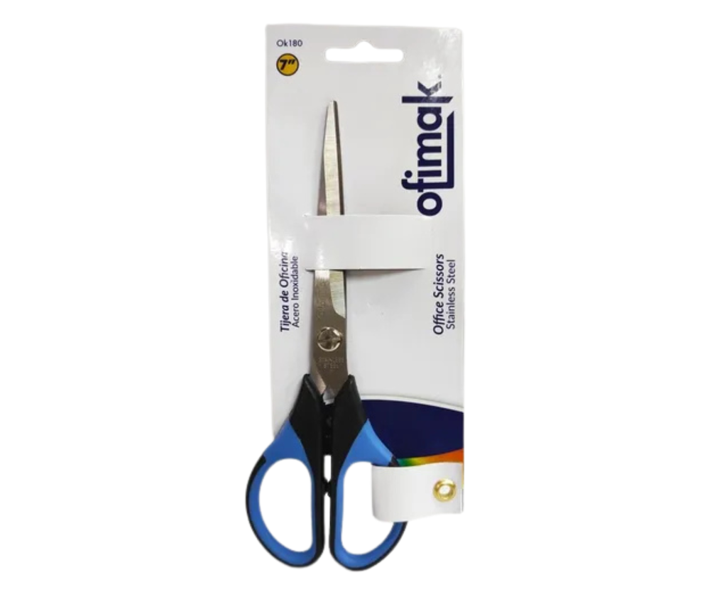 TIJERA DE ACERO INOXIDABLE 7´´ OFIMAK