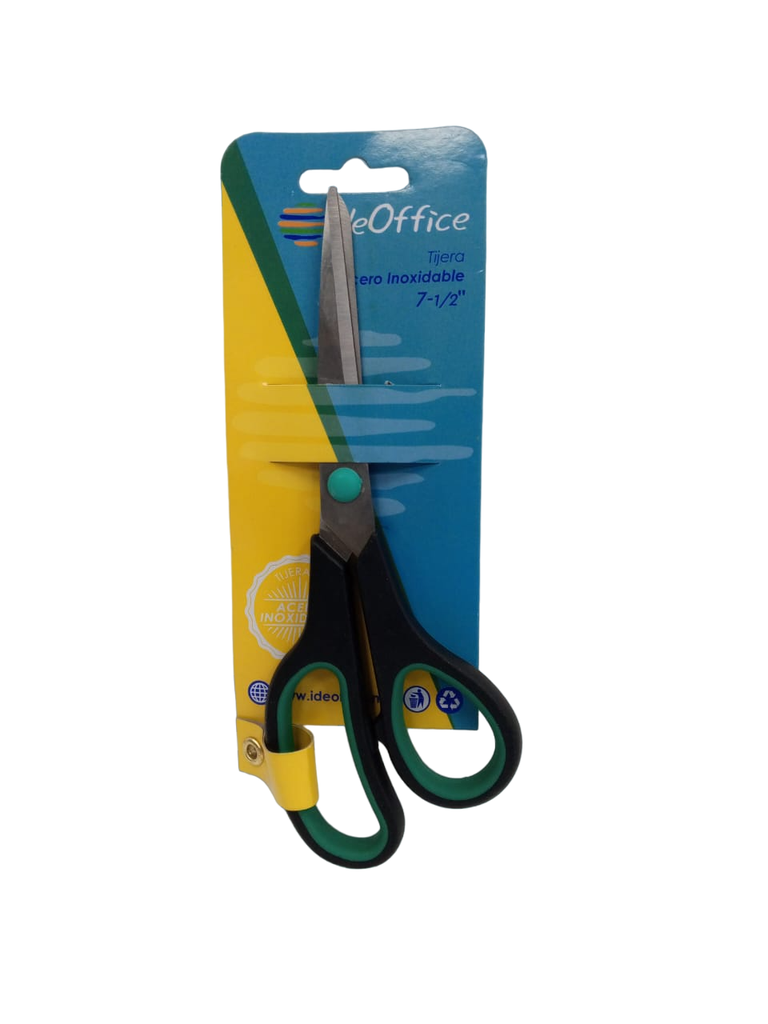 TIJERO DE ACERO INOXIDABLE 7 1/2 IDEOFFICE