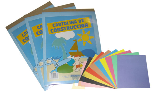 [SS-122] BLOCK CARTULINA DE CONSTRUCCION 10 HOJAS