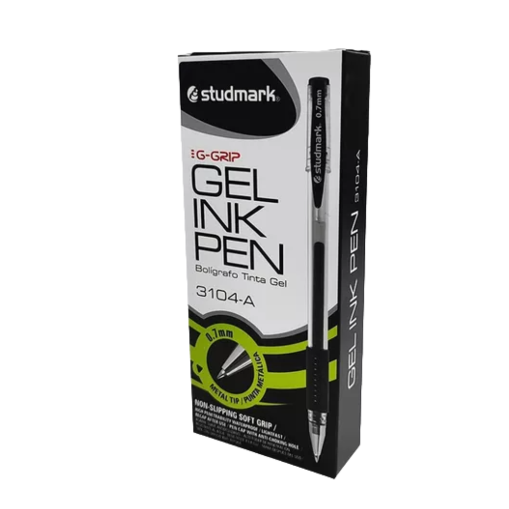 BOLIGRAFO GEL 3104 (0.7mm) NEGRO MARCA STUDMARK