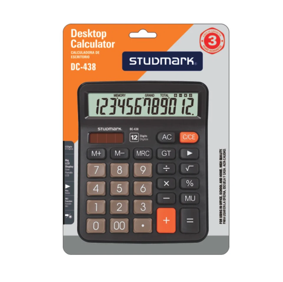 CALCULADORA DE MESA 12 DIG NG Y GR
