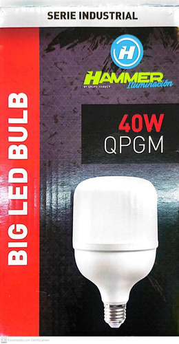 [DW0316] BULBO LED - BIG - E27 - 40W - 65K - 100 L/W - 30.000 HORAS - 85/265 VOLTS