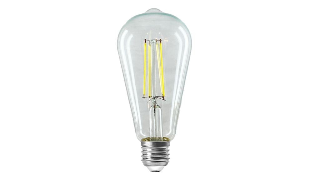 [YX-ST64-DIMM-6.5] BULBO LED FILAMENT -6.5W-E27-ST64-DIMERIZABLE-110/130 VOLTS-90 L/W-IRC 80%-DIMERIZABLE CON EL INTERRUP