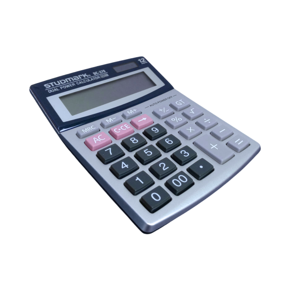 [ST-DC-379] CALCULADORA DE MESA 12 DIG PLATA STUDMARK