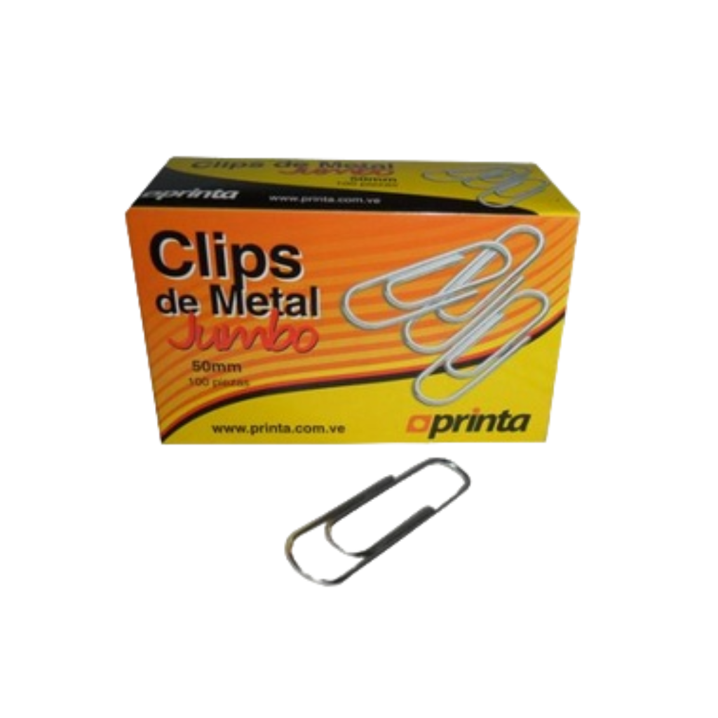 [PR-O-0049] CLIP NICKEL JUMBO 50mm 100 UNID PRINTA