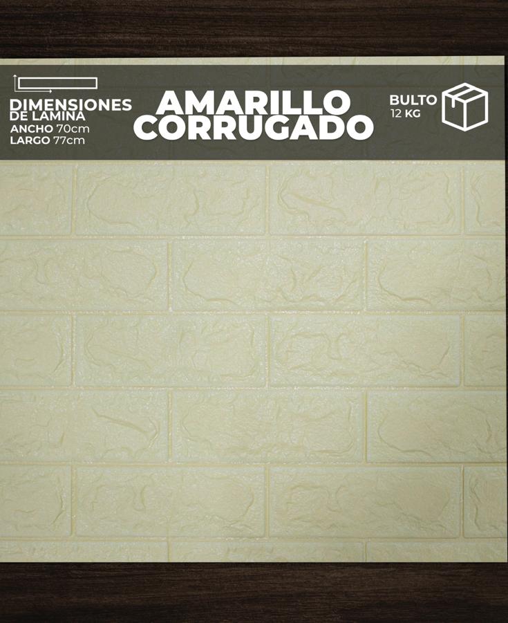 CORRUGADO AMARILLO (0,70cm X 0,77cm )