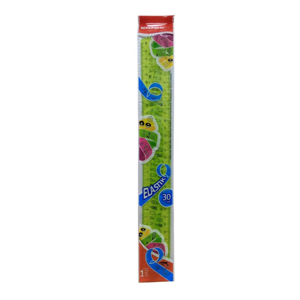 K REGLA FLEXIBLE 30 CM ELASTIK MARCA KORES