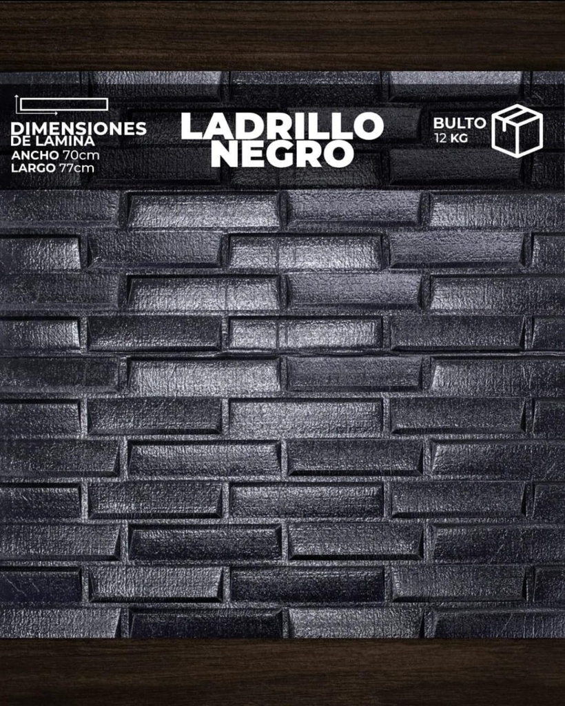 [LD0102] LADRILLO NEGRO (0,70cm x 0,70cm)