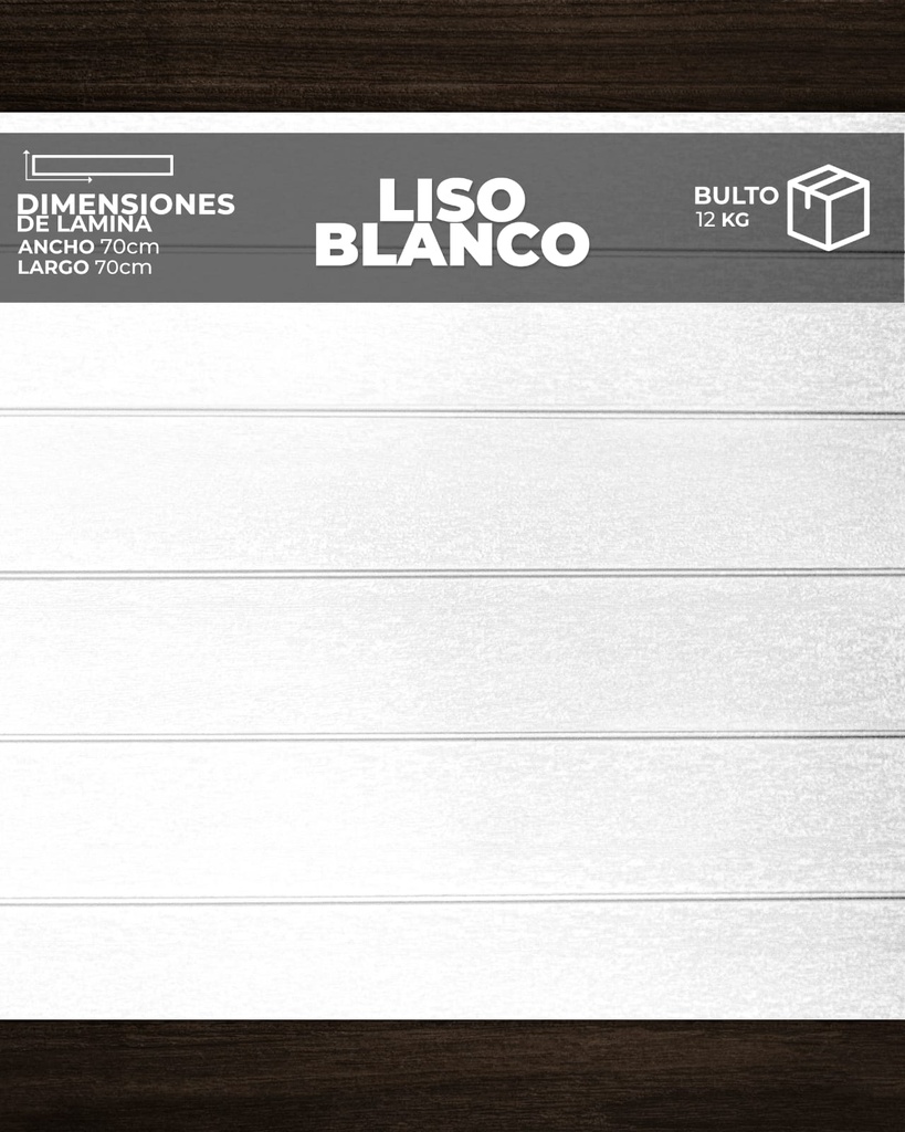 [LS0102] LISO BLANCO (0,70cm x 0,70cm)