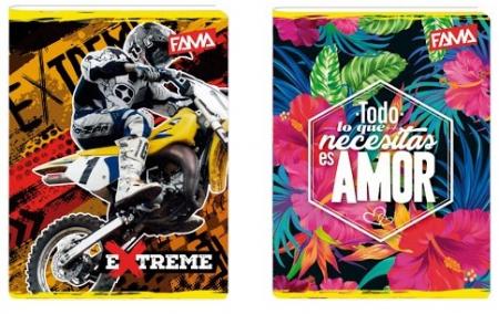 [SS-1112] LIBRETA EMPASTADA  CUADRICULADA 100H FAMA