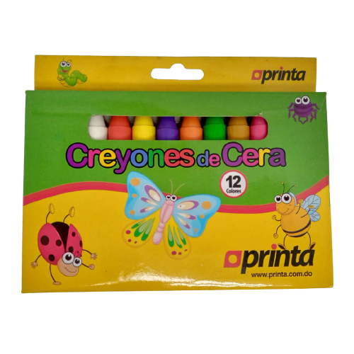 [PR-E-0126] CREYONES DE CERA 12 COLORES PRINTA