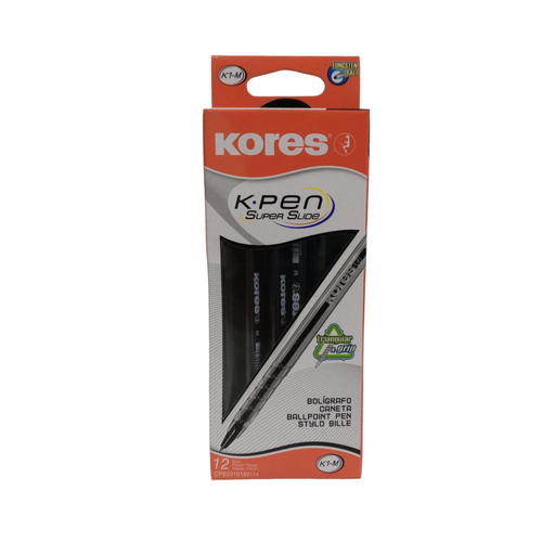 [39721.53] BOLIG. TRANSP. KORES NEGRO K1-M CAJA 12 UNID (971)