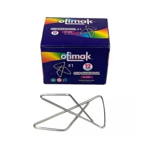 [PR-0047] CLIP MARIPOSA N 1 X12 PZS
